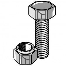 Boulon avec écrou à freinage interne - M16x2 - 10.9 - AG008813