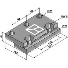 Plaque adapteur - AG006950