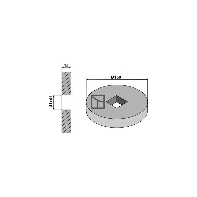 Disque terminal Ø150