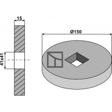 Disque terminal Ø150