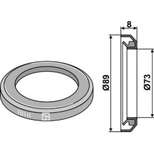 Bague frontale - Ø89xØ73x8