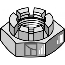 Écrou à créneaux dégagés - M24x2