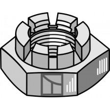 Écrou à créneaux dégagés - M30x1,5