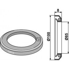 Bague frontale - Ø100xØ85,5x8