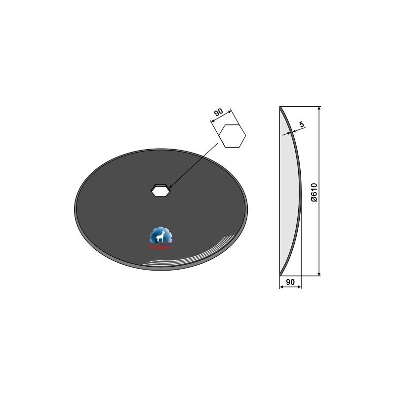 Disque lisse Ø610x5 - AG006393