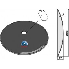 Disque lisse Ø610x6 - AG006388