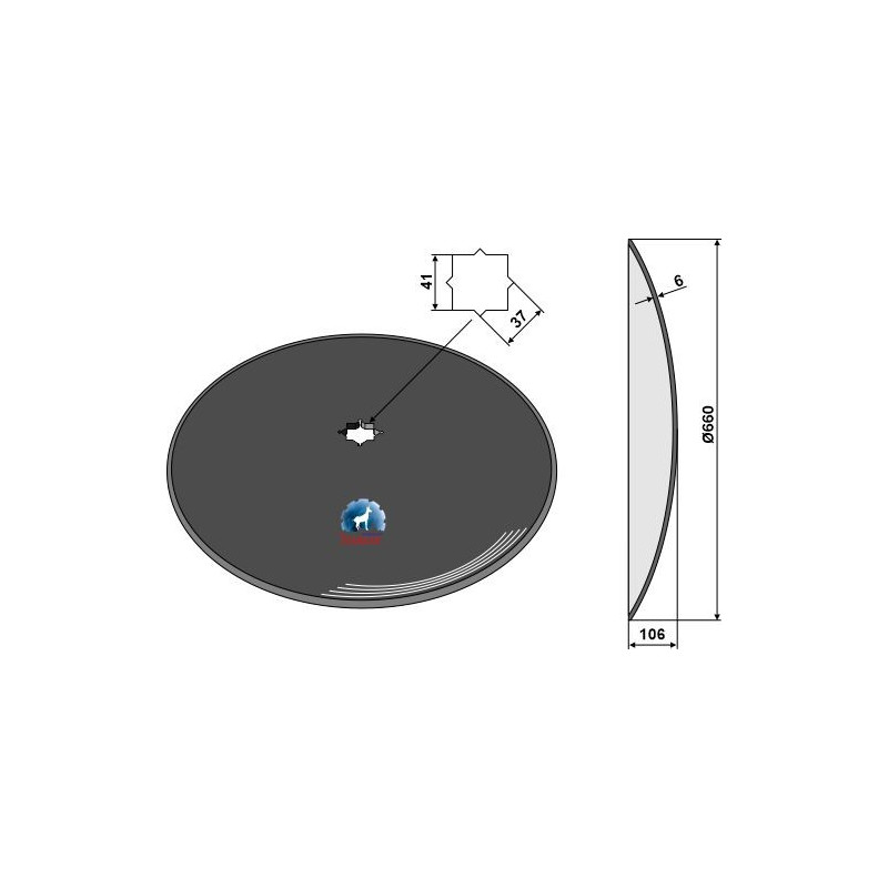 Disque lisse Ø660x6 - AG006387