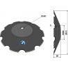 Disque crénelé Ø610x5 - Tronconiques