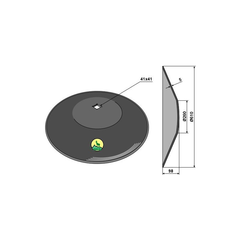 Disque lisse Ø610x5 - Tronconiques