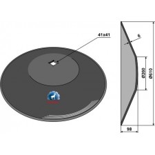 Disque lisse Ø610x6 - Tronconiques