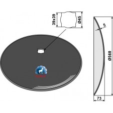 Disque lisse Ø560x5 - Simba - P00272