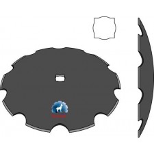 Disque crénelé Ø610x5 - Simba - P00276
