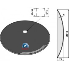 Disque lisse Ø610x5 - Simba - P08369