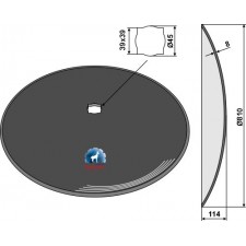 Disque lisse Ø810x8 - Simba - P04904