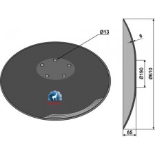 Disque lisse - Ø610x6