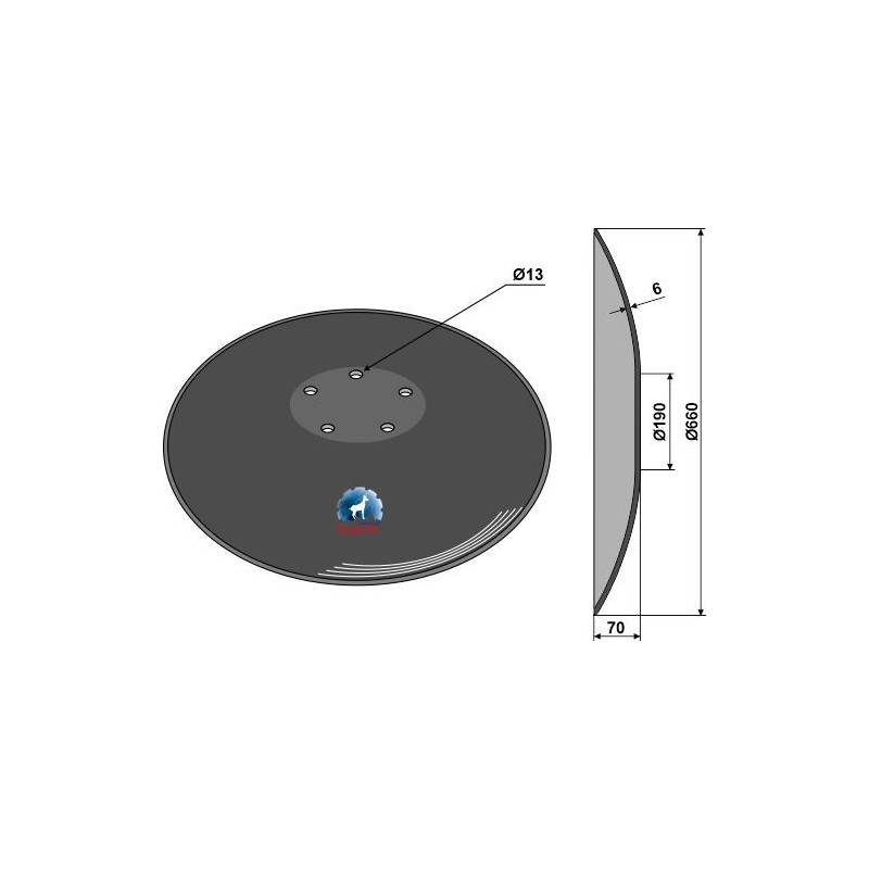 Disque lisse - Ø660x6