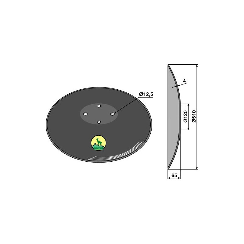 Disque lisse Ø510x4 - AG006283