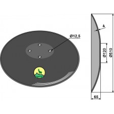 Disque lisse Ø510x4 - AG006283