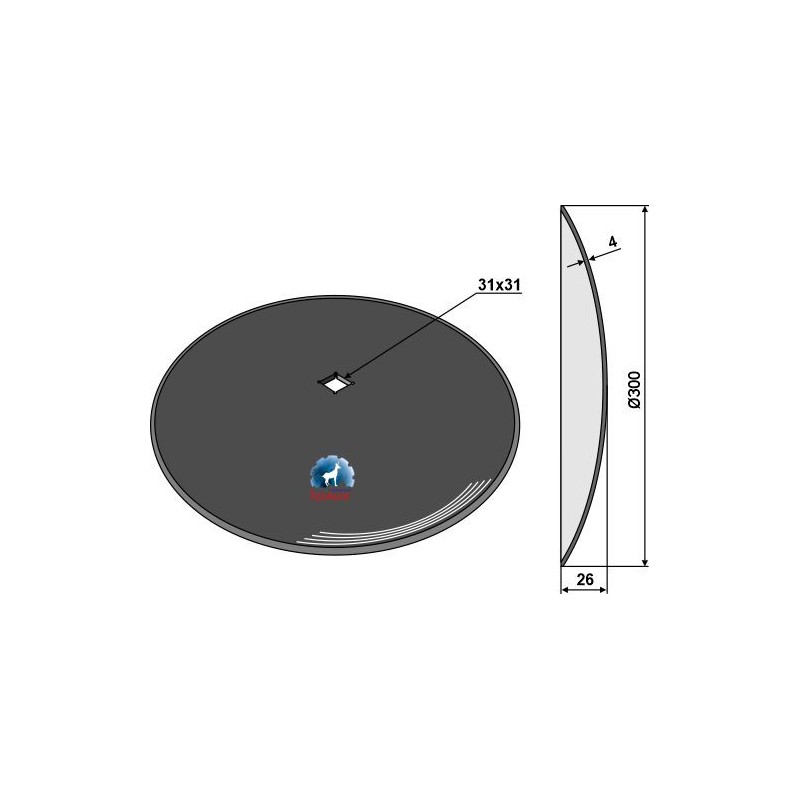 Disque lisse 300 X 4