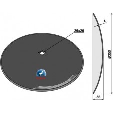 Disque lisse Ø350x4 - AG006178