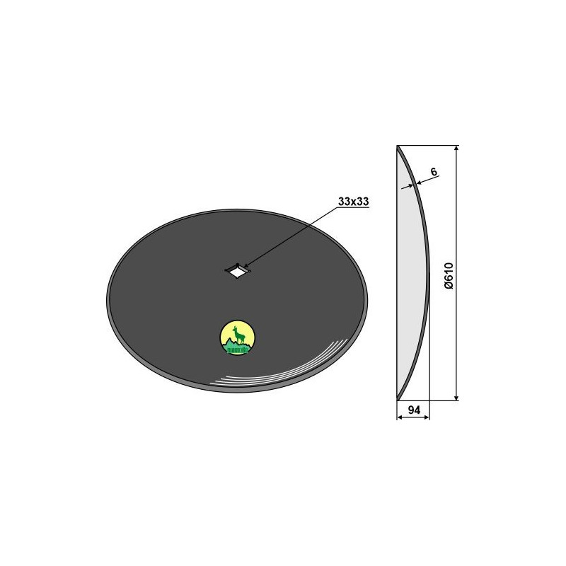 Disque lisse Ø610x6 - AG006143