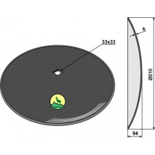 Disque lisse Ø610x6 - AG006143