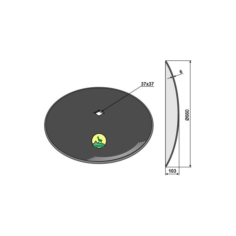 Disque lisse Ø660x6 - AG006135