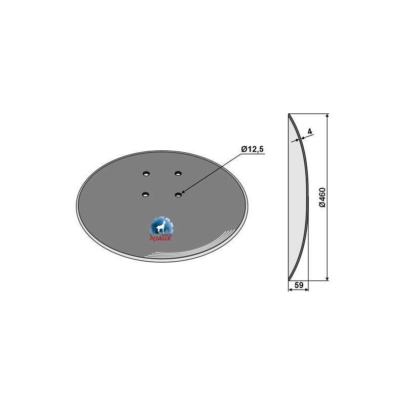 Disque lisse Ø460x4