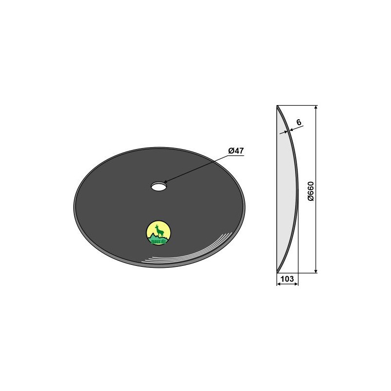 Disque lisse Ø660x6 - AG006048