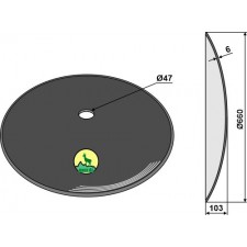 Disque lisse Ø660x6 - AG006048