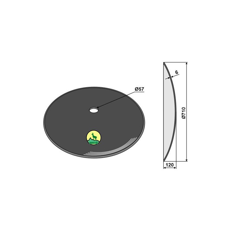 Disque lisse Ø710x6 - AG006042