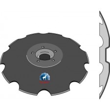 Disque crénelé - Ø645x6 - Lemken Rubin - 34910029 - 34910031