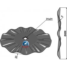 Disque ondulé Ø490x5 - AG006030