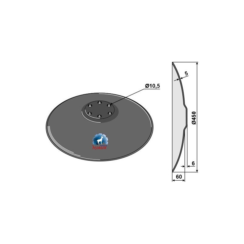 Disque creux ''Smaragd'' - Lemken - 3490459