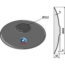 Disque creux ''Smaragd'' - Lemken - 3490459