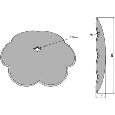 Disque lobé Ø660x7 - AG006019