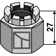 Écrou à créneaux dégages  M24x2