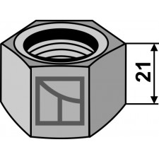 écrou M 27 x 3 pour arbre carré