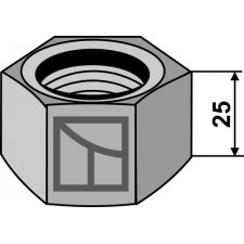 écrou M 33 x 2 pour arbre carré 36x36