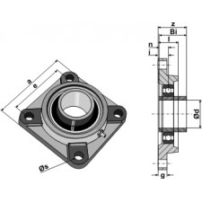 Palier de serrage UCF - Ø70