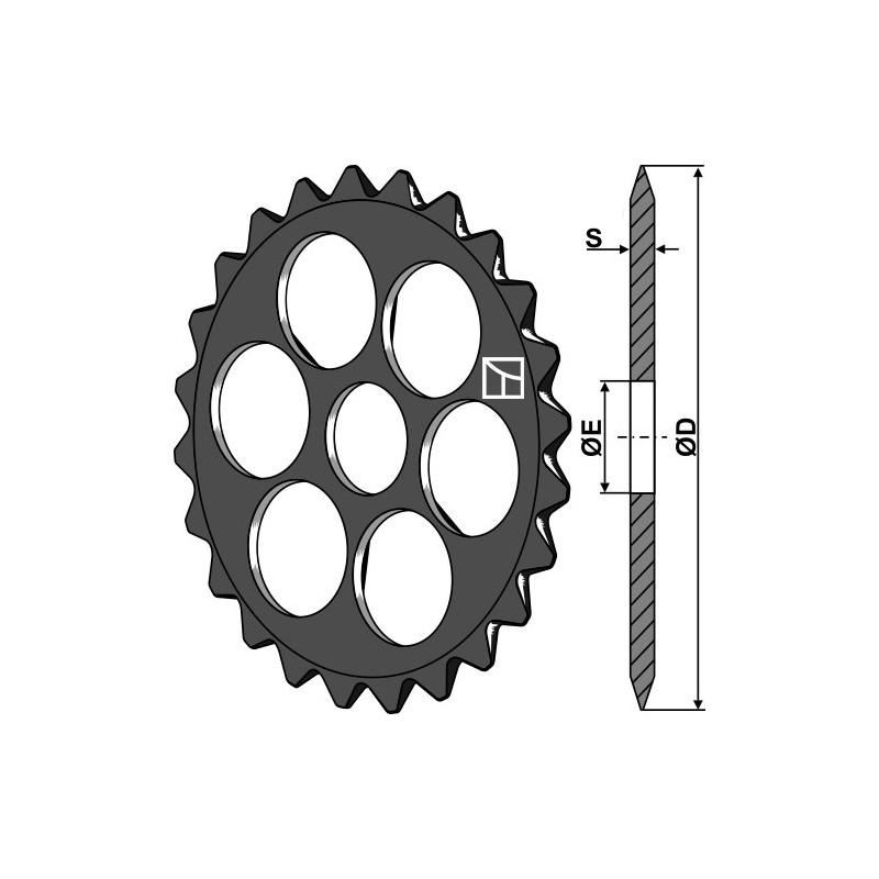 Roue étoile - Ø575mm - Dal-Bo - 15485