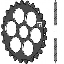 Roue étoile - Ø575mm - Dal-Bo - 15485