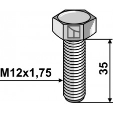 Boulon à tête hexagonal - M12