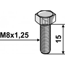 Boulon à tête hexagonal - M8