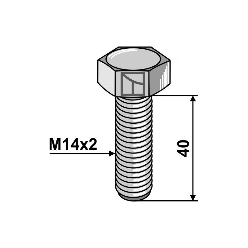 Boulon à tête hexagonal - M14