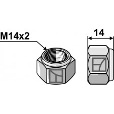 Écrou hexagonal à freinage interne - M14