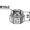 Écrou à créneaux dégagés - M16