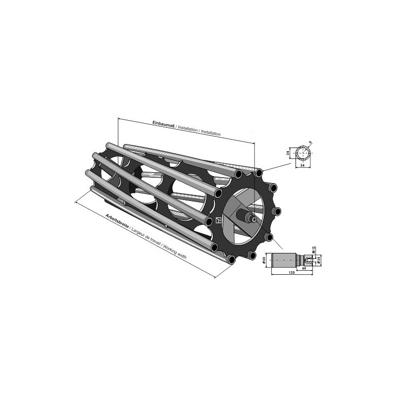 Tube rouleau packer 3000 - AG013496