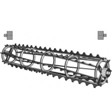 Rouleaux cage à barres crénelées avec arbre continu - 1070mm - AG007109