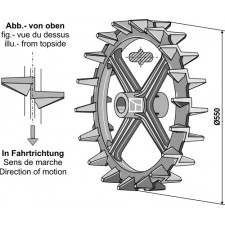 Roue à came - Ø550mm - AG007516